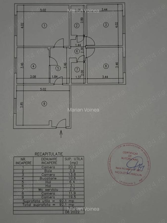 Apartament de Vis cu 4 Camere, 92 mp, Parter Inalt | Langa Metrou Brancoveanu & Parc Tineretului - 9