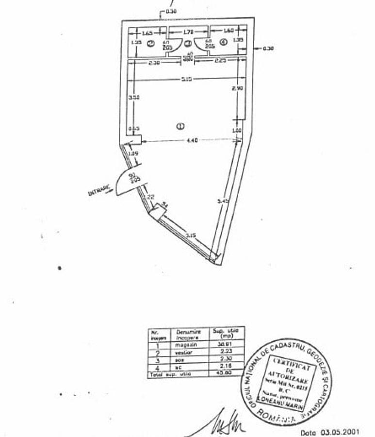 Spațiu comercial, 46 mp în 1 Mai - 5