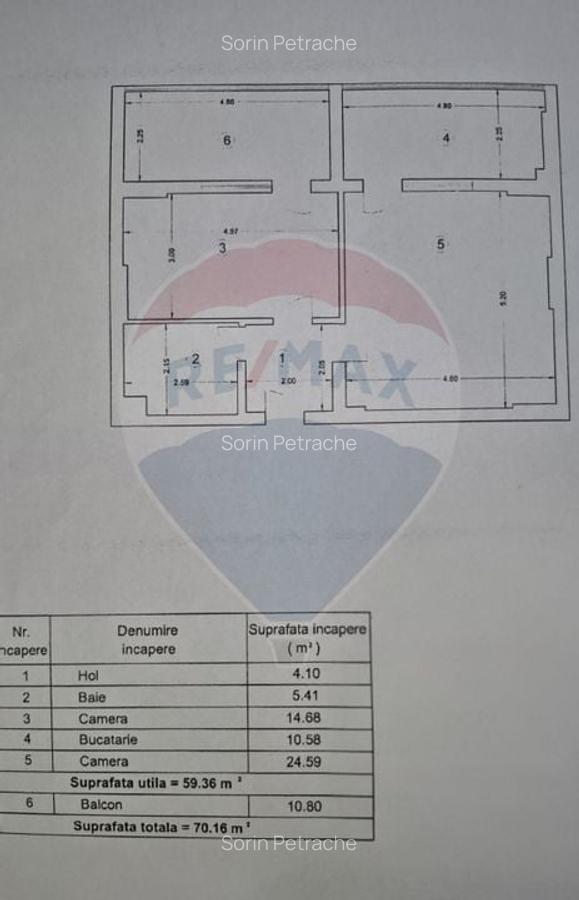 Apartament mobilat, utilat cu 2 camere de vanzare in Cartierul Latin - 15