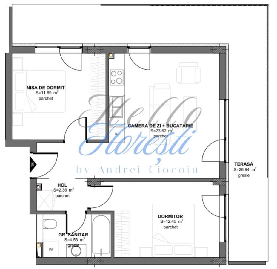 Apartament 3 camere Floresti - 3