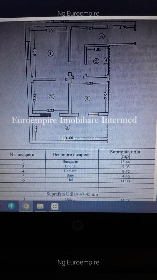 Apartament 2 camere de închiriat, zona Mamaia Nord-Năvodari - 9