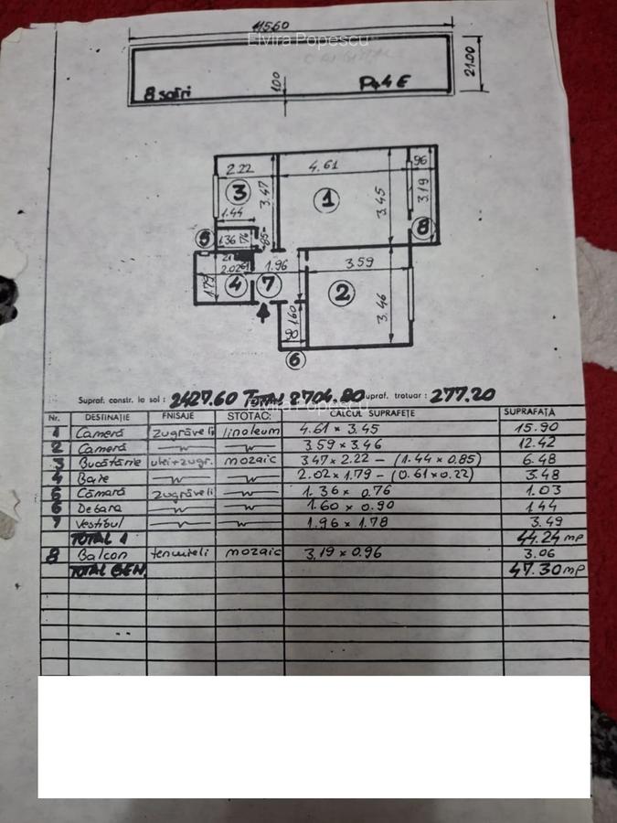 Vanzare-2 camere-dec-3/4-Dr Taberei-Plaza-reabilitat-balcon-liber-94900 E - 3