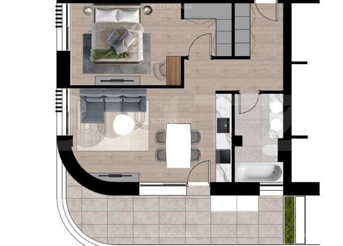 Apartament spatios, 79,13 mp, in bloc nou - Zona Dacia - 2