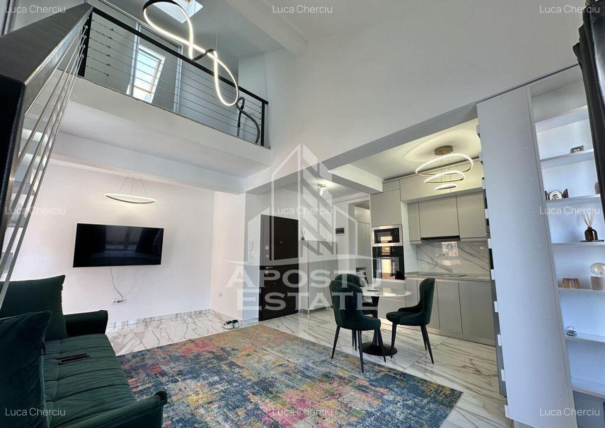 Penthouse cu 3 camere si 2 bai complet mobilat si utilat ... - 1