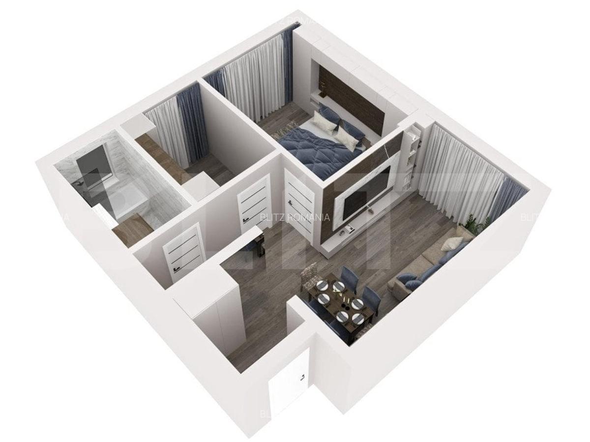 Apartament de 2 camere, de vanzare, in Sanpetru - 2
