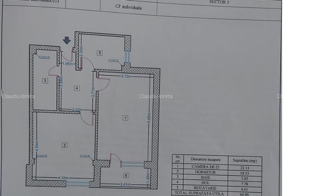 Apartament 2 cam 61 mp+balcon,mobilat,parcare,9min.metrou 1 Decembrie - 16