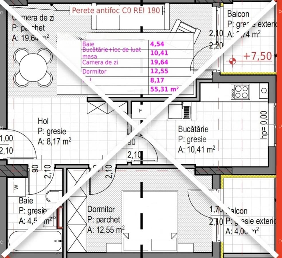 Apartament decomandat in stadiu de proiect cu 2 camere de vanzare - 2