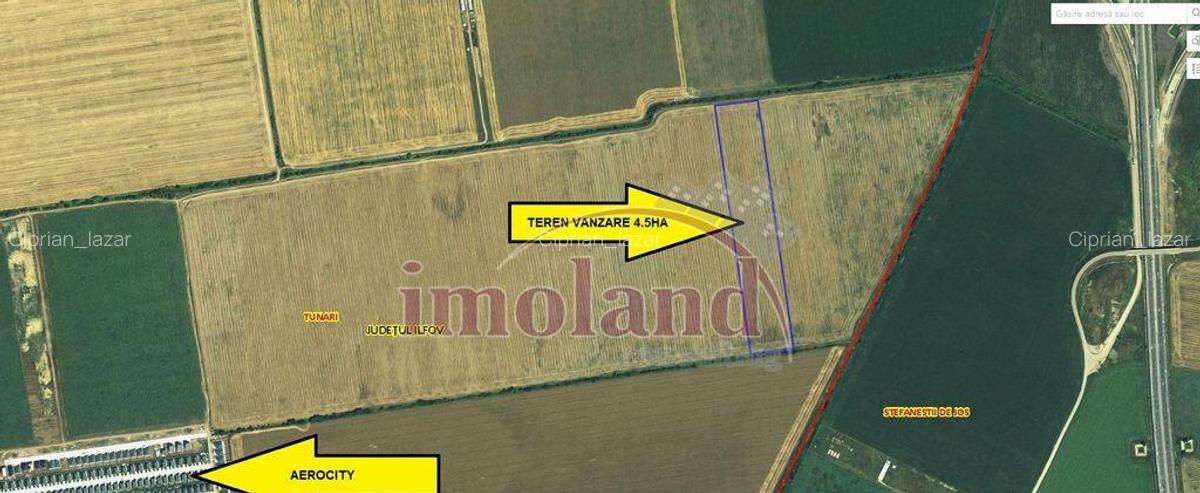 Tunari Aerocity vanzare teren intravilan - 1