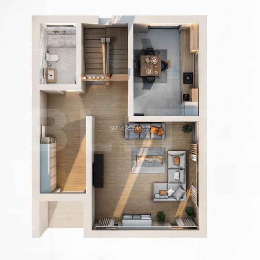 Proiect de case tip P+1 zona NASAUD - 3