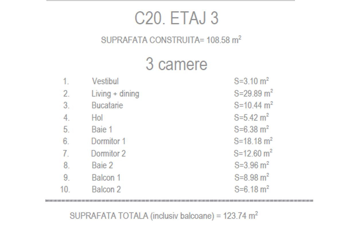 Apartament spațios cu 3 camere și 2 balcoane - NOU în Sisești - 7