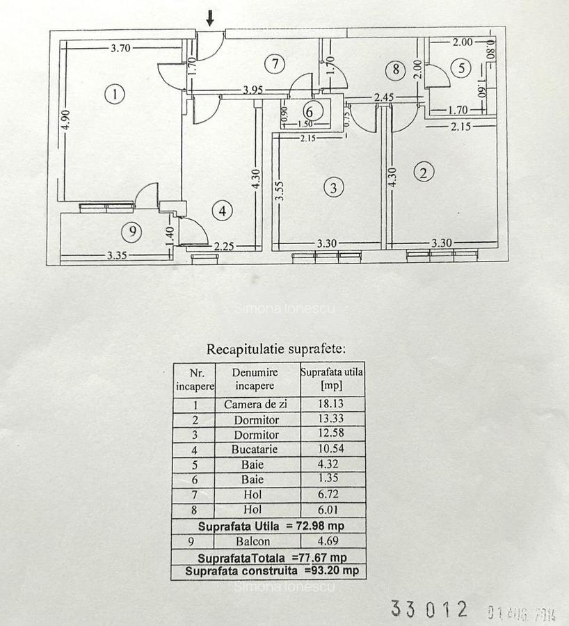 De vânzare: ap. 3 cam - clinica stomatologica - Regie - Grozăvești - 13