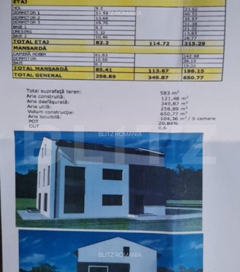 Casa individuala,259 mp utili, 583 mp teren,zona Lidl - 1