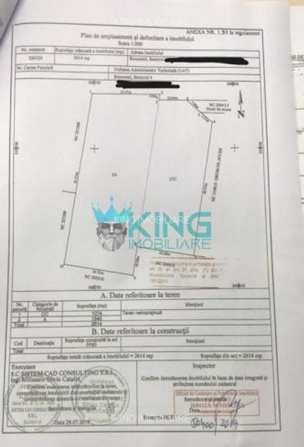 Teren Construcții intravilan de 2614 mp, în Berceni - 2