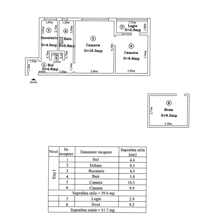 Etaj 1 Zona Dacia - liber + boxa - 11