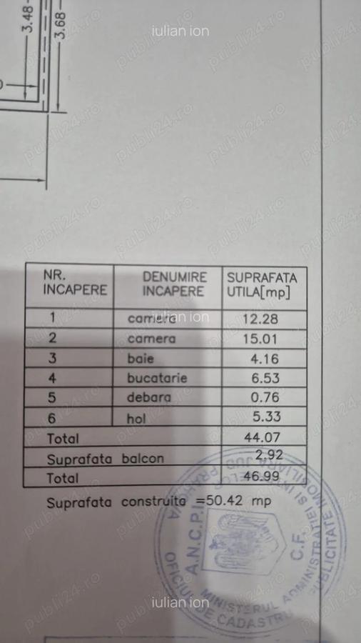 Apartament 2 camere , semidecomandat , Ploiesti zona Vest , Podul Inalt , complet mobilat - 10
