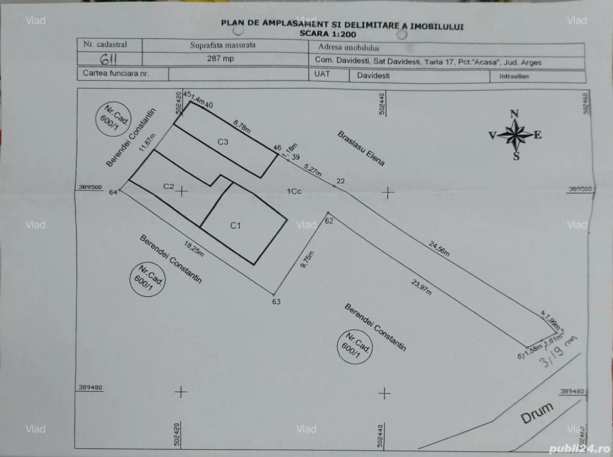 Casa de Vanzare Intabulata 287 de metri patra?i teren plus casa - 1