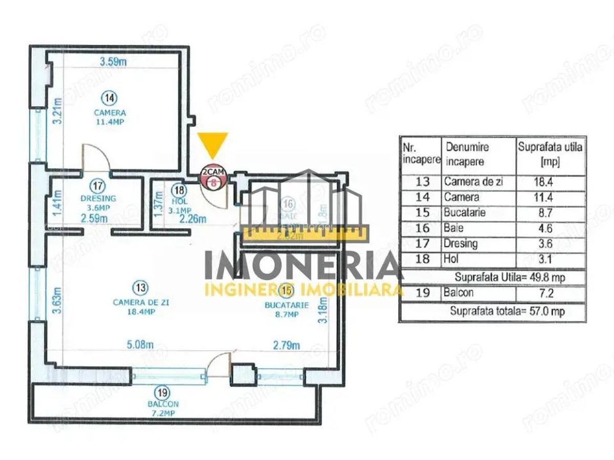 2 camere+boxa -0% comision- 950m Metrou Mihai Bravu- 2020 -depozitari - 9