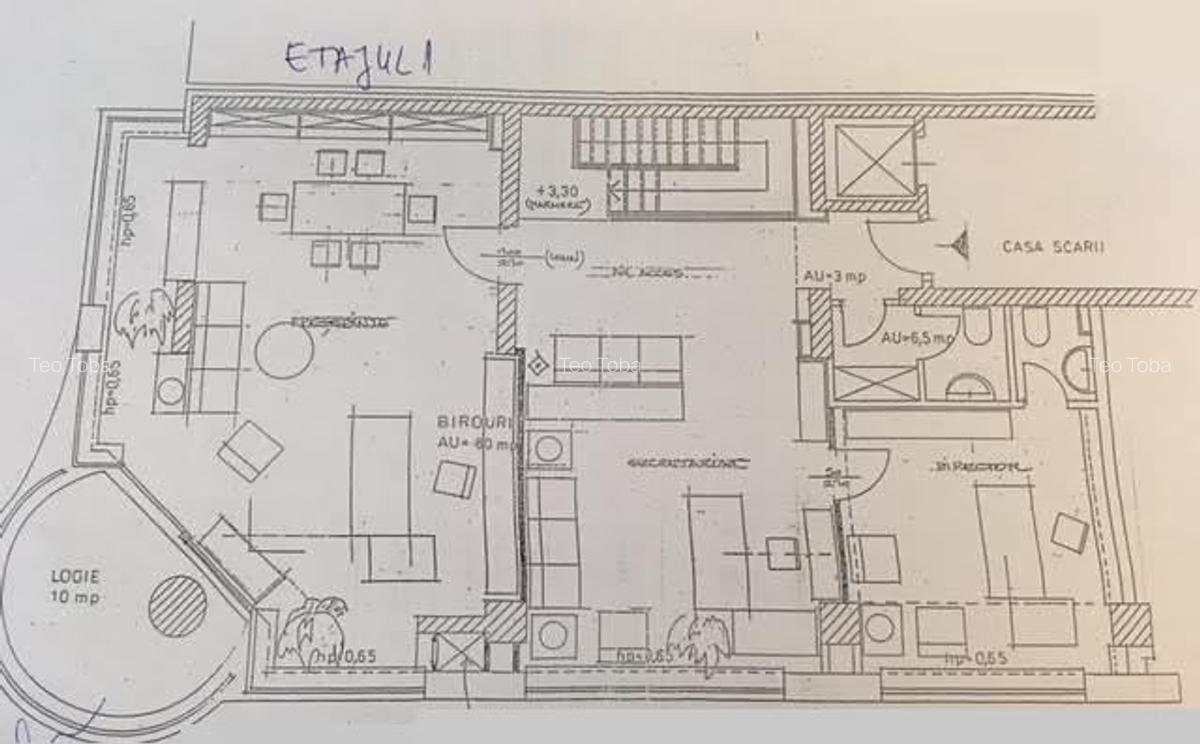 Inchiriere spatiu comercial P+1  230mp curte terasa ideal investitie Aviatorilor - 21