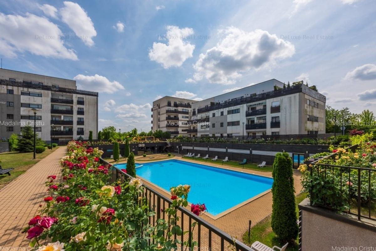 Apartament 4 camere modificat in 3, cu gradina, Baneasa Natura Residence - 15