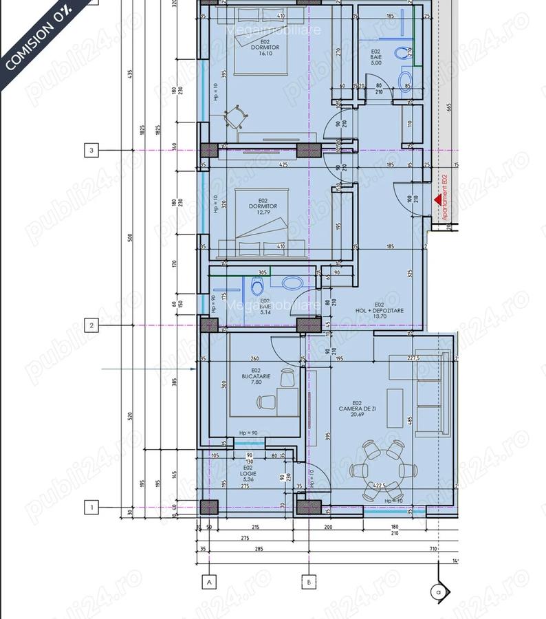 TVA 21% inclus: Apartament decomandat, bucatarie separata: Tomis Plus - Boreal - 11