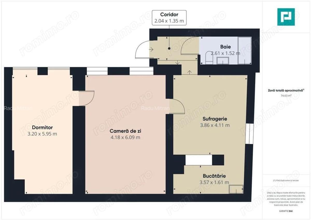 Apartament cu 2 camere ultracentral - 9