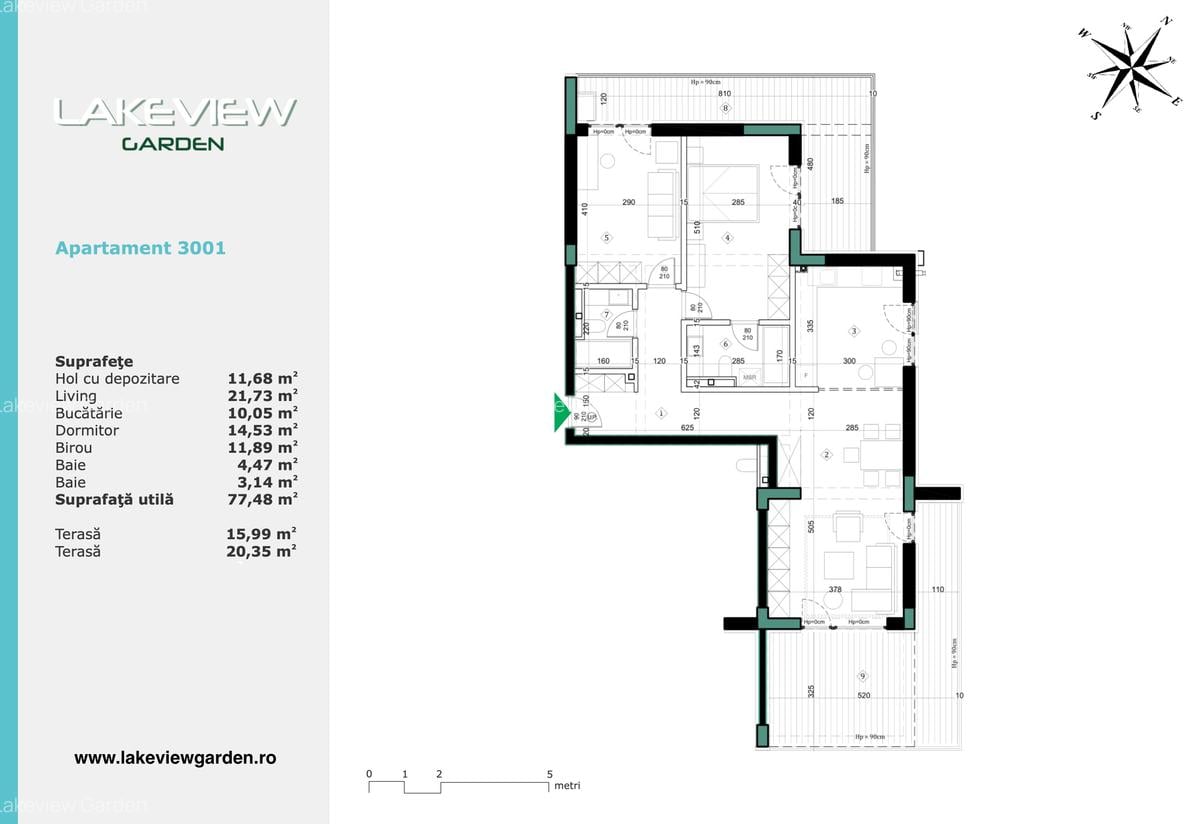Apartament cu 3 camere decomandat în Bucureștii Noi - 7