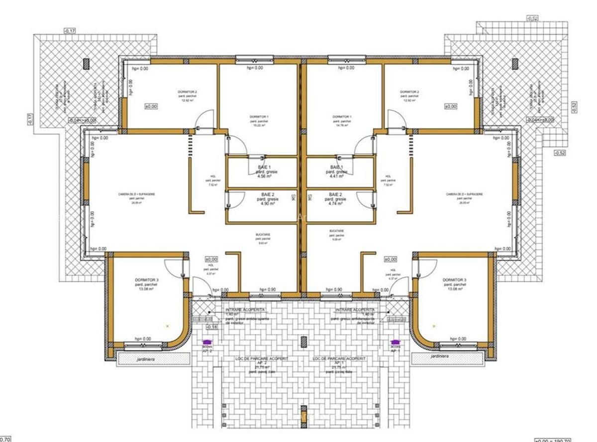 DUPLEX  TOATE UTILITATILE  | 3 DORMITOARE | 2 BAI SI TERASA | COMPLEX REZIDENTIA - 2