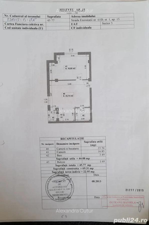Apartamente de vanzare cu 2 cam canf 1 .etaj 1 din 4 50 mp zona Luica vizavi de Petrompret 45 .000 - 1