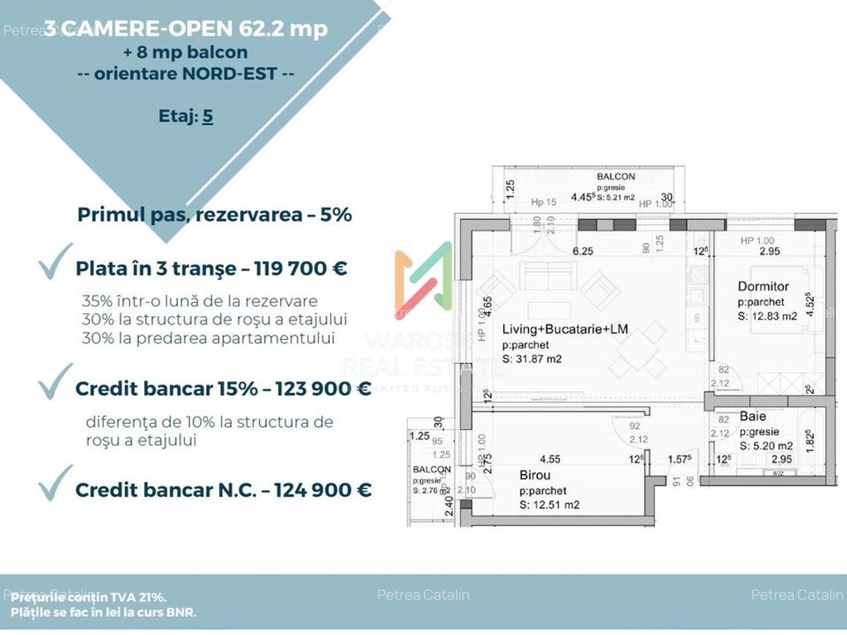 3 Camere | 0% Comision | Tractorul | 2026-2027 - 4