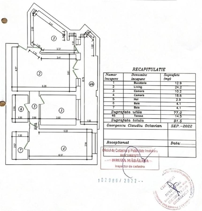 Apartament 3 camere cu terasa 15mp - direct proprietar loc parcare subteran - 13