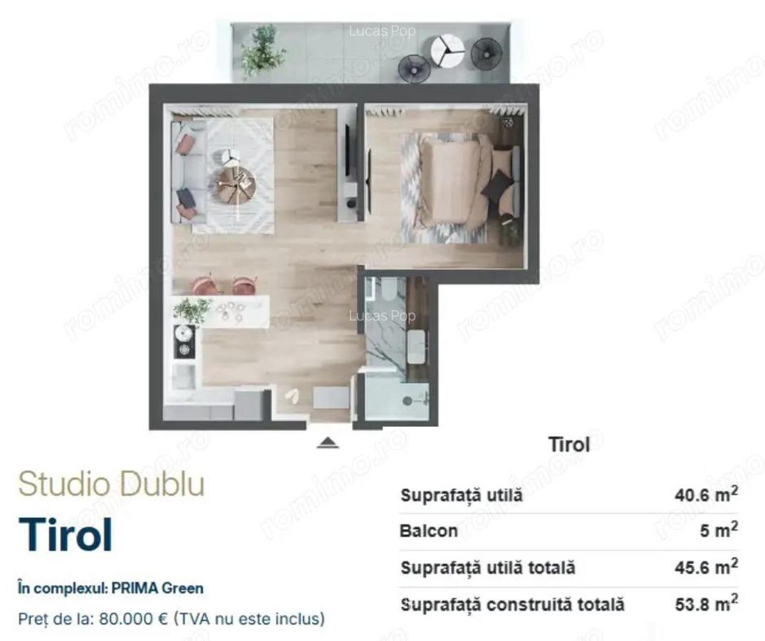 Apartamente de vanzare, tip studio, 2,3 camere Green Residence, Oradea - 2