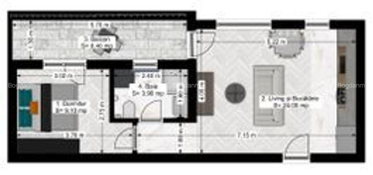 N.Grigorescu 2 camere semidecomandat 46 mp MUTARE RAPIDA - 1
