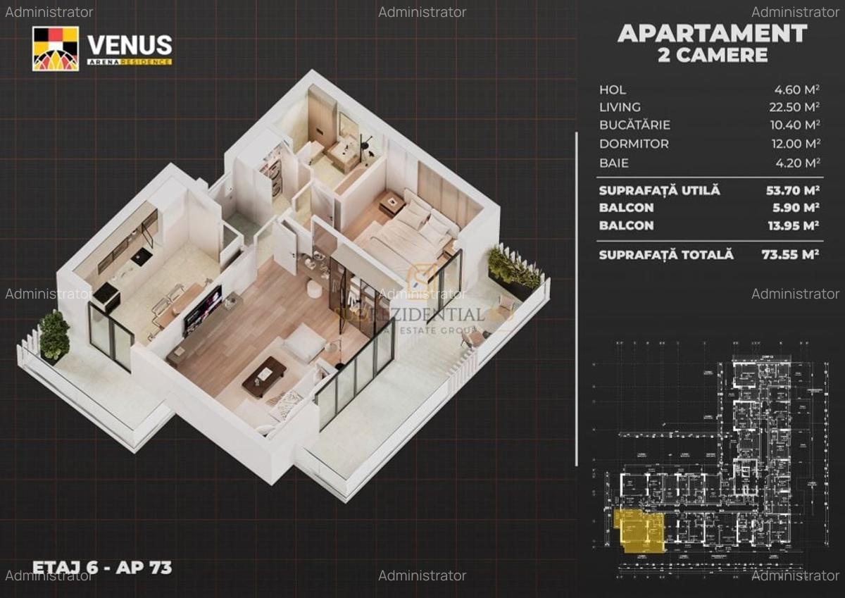 Nou! Apartament deccomandat, 2 camere, 2 balcoane -langa Berceni Arena - 6