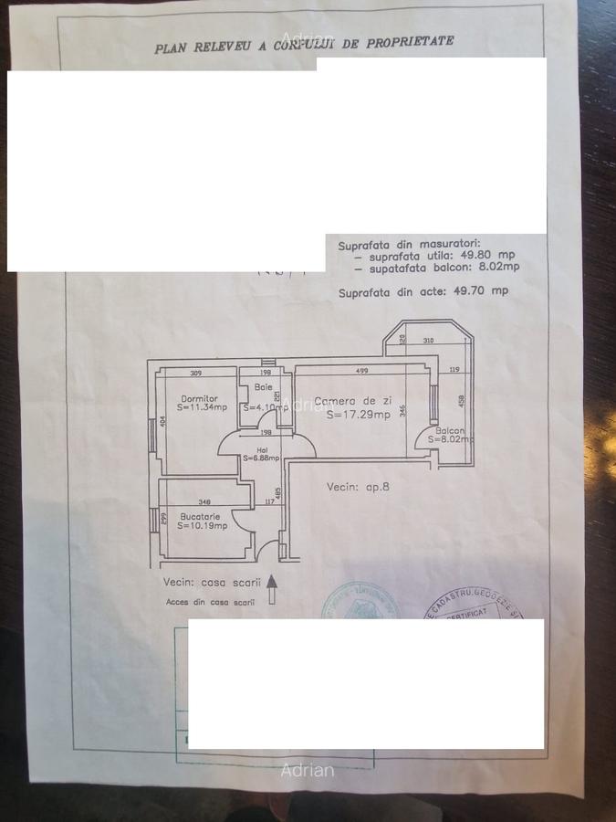 Tomis Nord-2 camere decomandate, 58mp. - 9