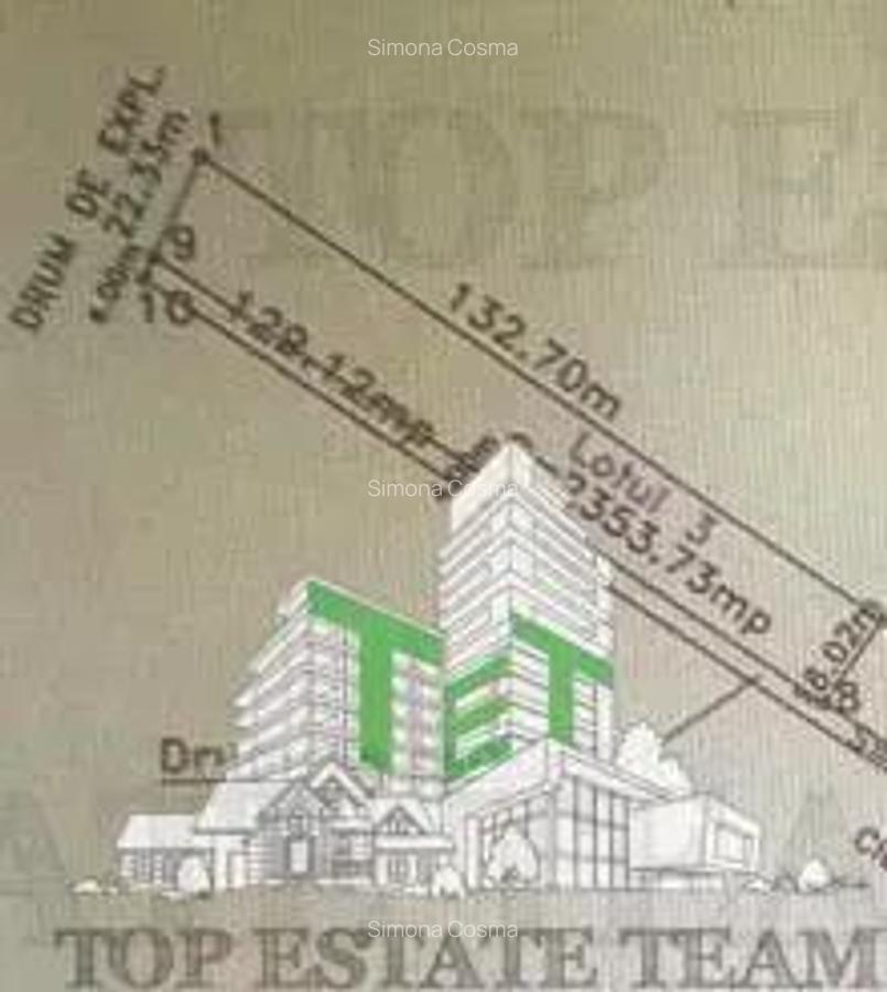 Teren intravilan de vanzare 2.353 mp, investitie pentru constructii industriale, depozite, showroom, - 1