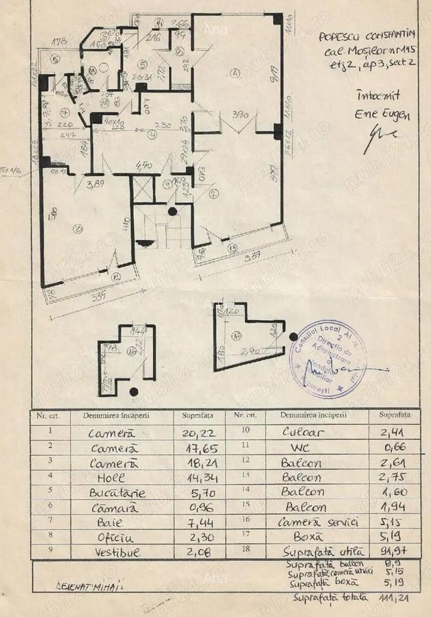 Apartament 3 camere Calea Mosilor - 115.000 Euro PROPRIETAR - 6