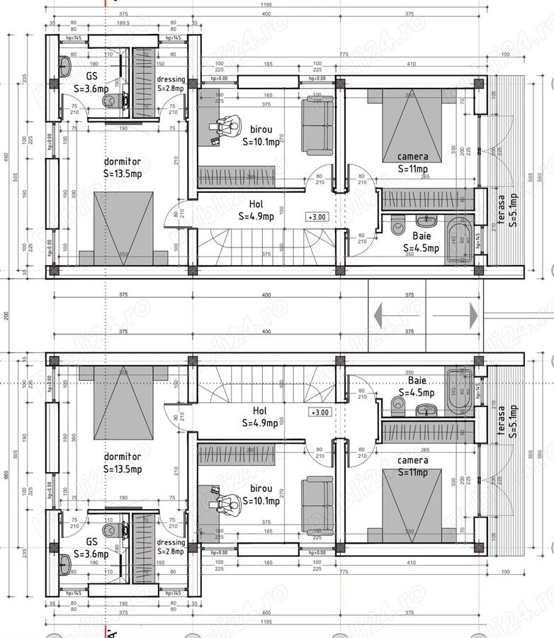 Vand duplex despartit prin camera tehnica cu 4 camere, Calea Urseni, Ciarda - 2
