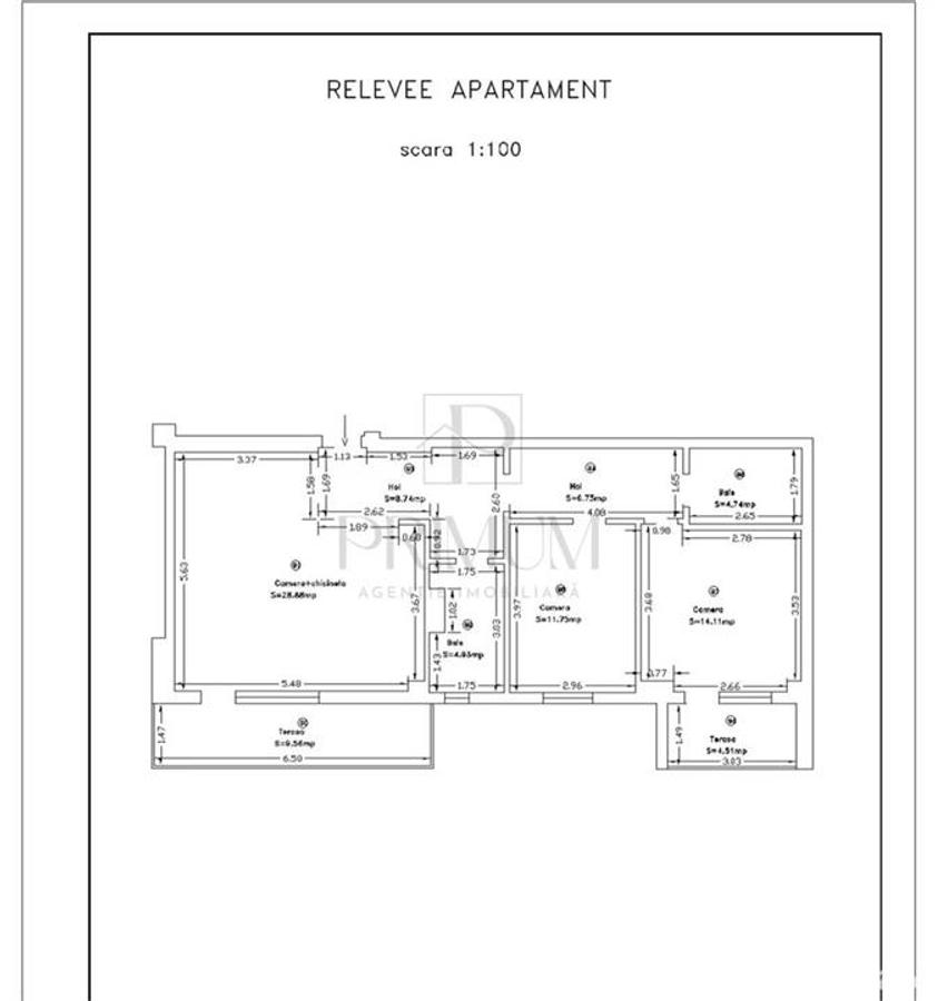 Torontalului - 3 camere - 2 bai - bloc nou -  - ETAJ INTERMEDIAR - 14