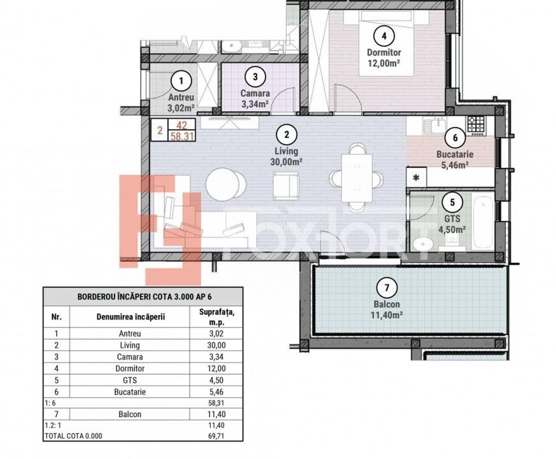 COMISION 0% Apartament cu 2 camere de 53 mp - Mosnita - Oportunitate - 8