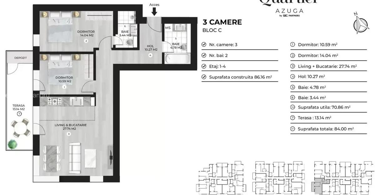Apartament Lux 3 Camere Doamna Ghica I Quartier Azuga - 10