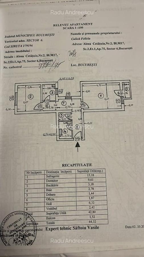 Apartament cu 2 camere decomandat în Lujerului - 10
