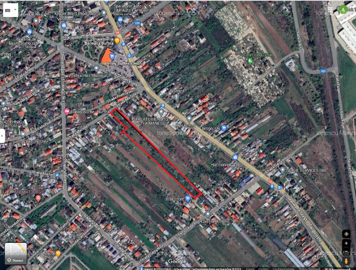BUFTEA -CENTRU :Teren situat in Centrul orasului Buftea  7350 mp. - 1