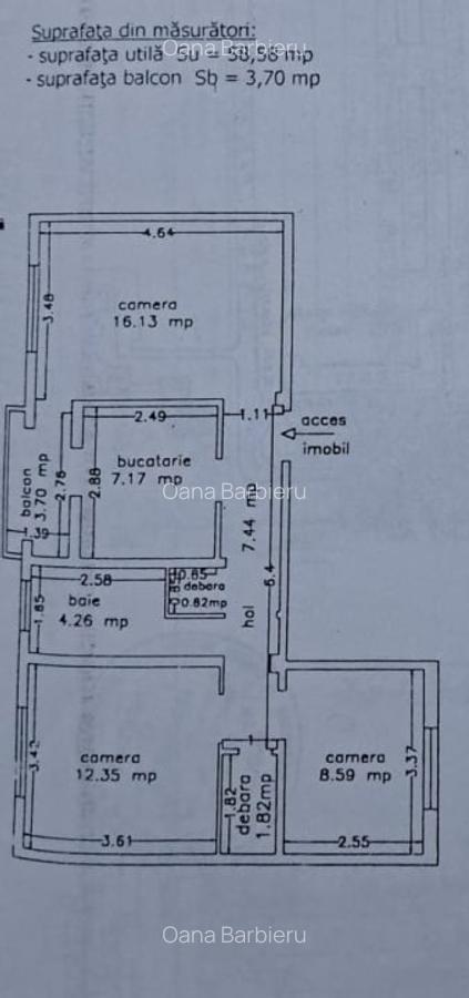 Navodari, 3 camere decomandate, amenajat integral - 15