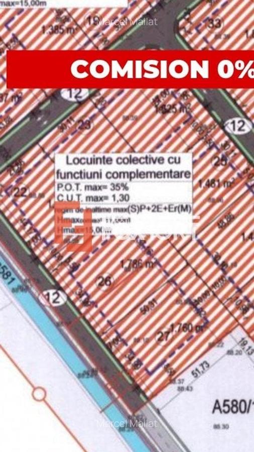 Teren intravilan 3546 mp, S+P+2E+M, Calea Torontalului - 3