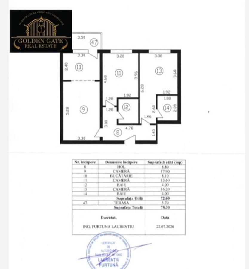 3 Camere Bragadiru-Safirului Centrala Balcon AC - 12