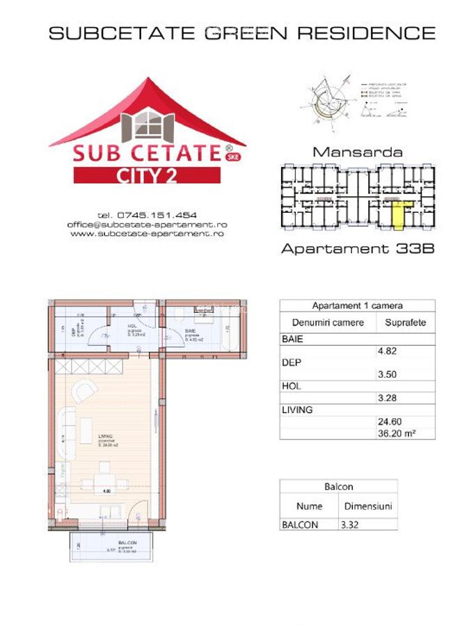 GARSONIERA 36 MP UTILI IN SUBCETATE SI CU CREDITE BANCARE - 9