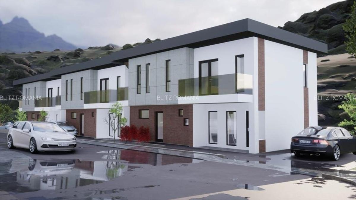 Casa cuplata 4 camere, 114 mp, 100 mp teren, zona Terra - 1