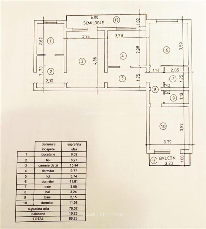 Apartament cu 4 camere de vanzare - 13
