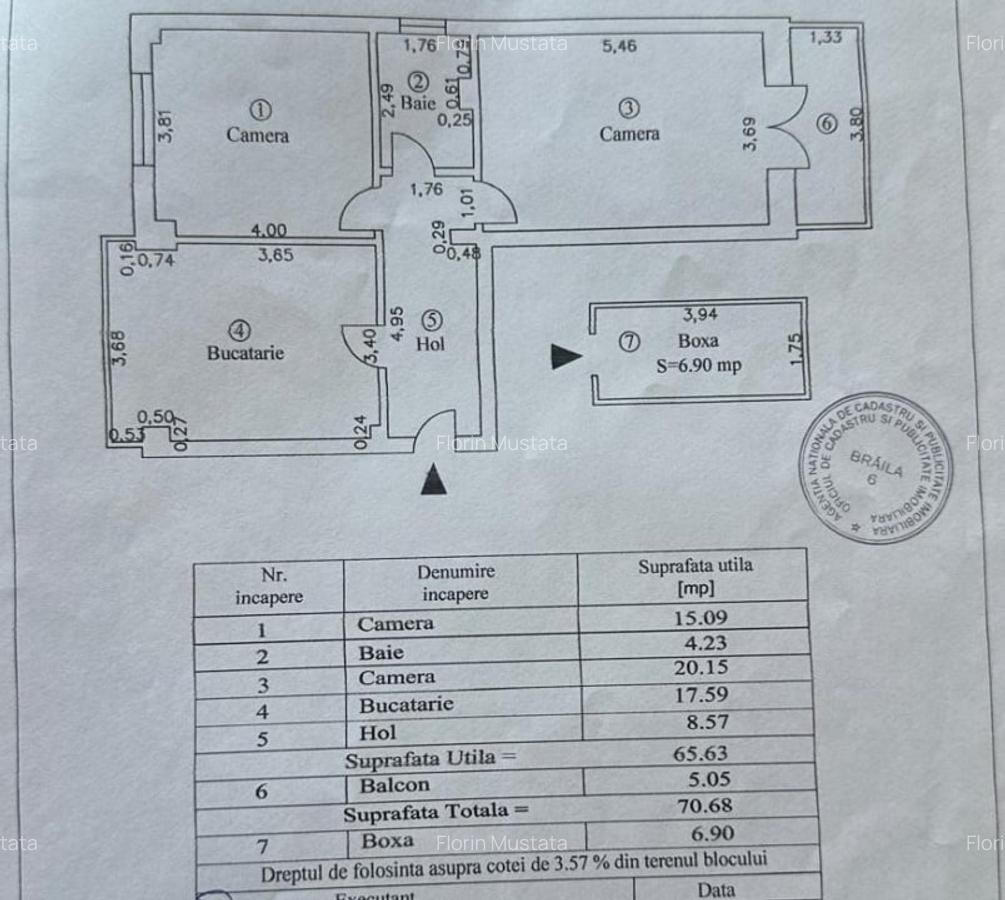 Bloc nou 2005! Ap. 2 camere, zona Buzaului, etaj 2. - 2