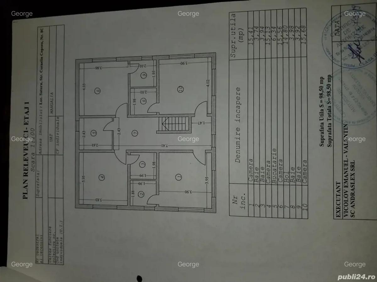 Saturn De vanzare casa cu teren 1001mp - 3